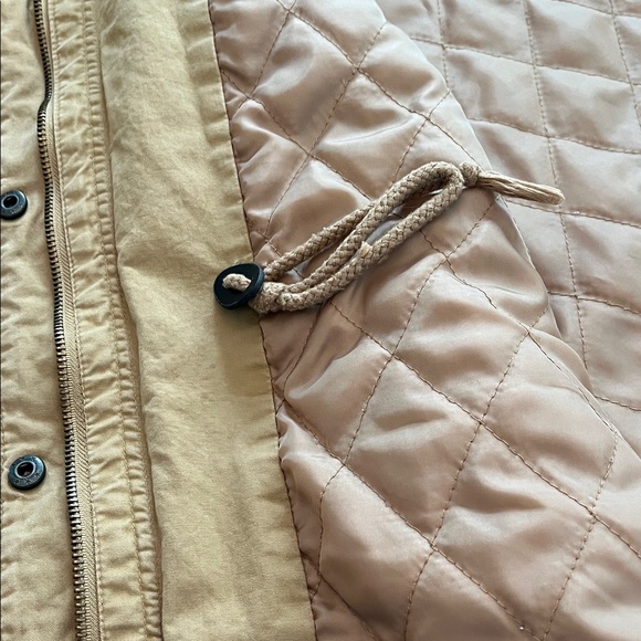 Forever 21 Tan Utility Jacket with Faux Fur Hood - Picture 13 of 16